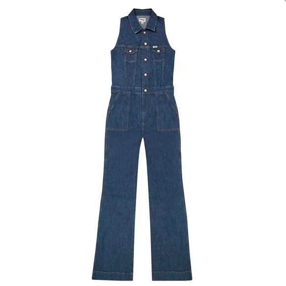 Wrangler Pants - Wrangler Racer Back Denim Cat Suit